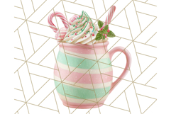 Christmas Coffee Mugs Clipart PNG Festive Cups Product Image 5