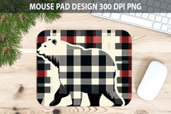 Christmas Beer Mouse Pad Sublimation - Animal PNG Design Product Image 1