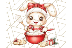 Christmas Baking Critters PNG Clipart, Cute Animals Holiday Product Image 5