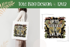 Celestial Moth Illustration, Brave Enough To Dream Print Product Image 1