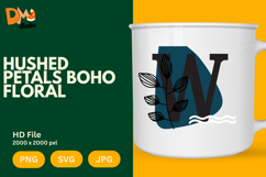 Hushed Petals Boho Floral Monogram Product Image 1