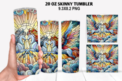 Skinny Tumbler 20oz Wrap Design, Summer Tumble PNG Design Product Image 1
