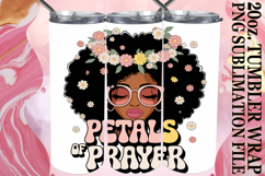 Radiant thoughts 20oz tumbler wrap, Praying Woman Product Image 1