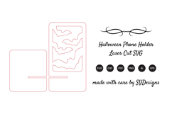 Halloween Phone Holder Laser Cut SVG Product Image 2