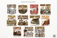 Summer Coffee PNG Sublimation Product Image 4
