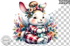 Floral Nursery Animal Sublimation Clipart Bundle Product Image 9