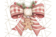 Muted Cozy Christmas Bows PNG Clipart, Winter Holiday Png Product Image 5