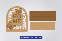 Welcome Sign Stand Laser Cut SVG Product Image 2