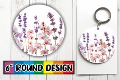 Fresh Floral Sublimation Circle - Joy Round Product Image 1