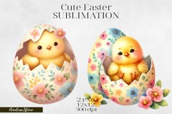 Cute Easter and Spring Clipart PNG. Product Image 1