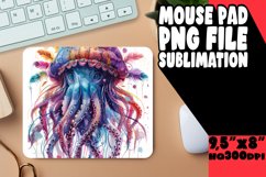 Splendid Watercolor Animal Mousepad Design Art PNG Product Image 1