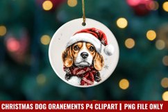 Breeds Of Christmas Dog Ornaments Clipart PNG Product Image 1