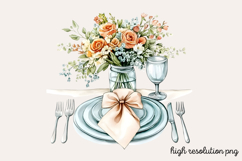 White Wedding Watercolor Clipart PNG Product Image 1