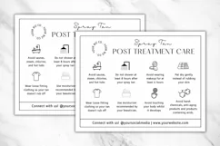 Spray Tan Pre Care & Aftercare Card Template - Minimalist Product Image 4