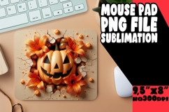 Sweet Desk Mat Sublimation Designs, 3D Pumpkin Product Image 1