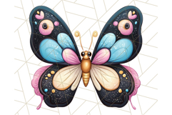 Jewel Toned Butterfly PNG Clipart, Vibrant Butterflies Product Image 5