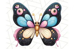 Jewel Toned Butterfly PNG Clipart, Vibrant Butterflies Product Image 5