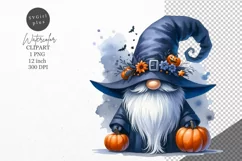 Halloween clipart, Gnome clipart, Autumn clipart Product Image 1