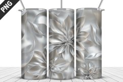 3D Flowers Tumbler Wrap | Sublimation Design | Tumble PNG Product Image 2