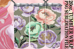 Uplifting Moments 20oz tumbler wrap, Flower Pattern Product Image 1