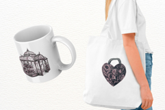Goth Wedding Night Clipart Product Image 3
