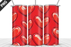 Lovely Hearts Tumbler Design | Valentine&#039;s Day Tumbler Wrap Product Image 1