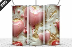 Valentines Love Skinny Tumbler PNG Wrap| Valentines Tumbler Product Image 2