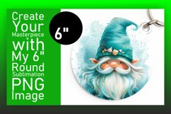 Whimsical Wonder: Watercolor Gnome Circle Design Product Image 1