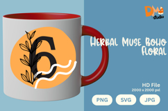 Herbal Muse Boho Floral Monogram Product Image 1
