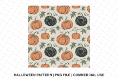 Halloween Pumpkin Pattern Png | Sublimation | Digital Paper Product Image 1