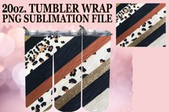 Stylish 3D Leopard and Flower Tumbler Wrap Designs Product Image 1