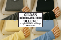 Gildan 18000 Sleeve Sweatshirt Mockup Product Image 1