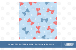 American 4th of July Coquette Bow Seamless Pattern Bundle Product Image 5