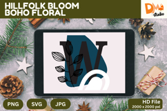 Hillfolk Bloom Boho Floral Monogram Product Image 1