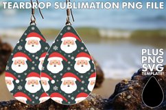 Whimsical Teardrop Earrings Art PNG, Christmas Product Image 1
