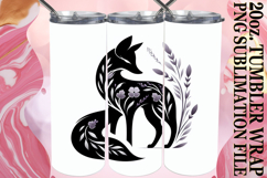 Bright journeys 20oz tumbler wrap, Flower Animals Product Image 1