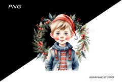 Winter Png, Christmas Boy Clipart, Folk Christmas Png Product Image 1