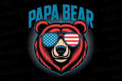 Papa Bear svg | Father&#039;s day Svg | Svg Files Product Image 1