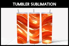 Amber Abstract Glitter Tumbler Sublimation Seamless Tumbler Product Image 1