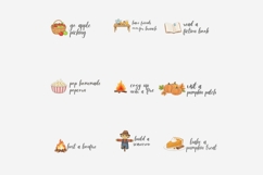 Autumn Bucket List PNG Bundle Part 2 | 25 Fall Activity Product Image 2