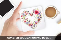 Spring Flower - Coaster Sublimation Design Product Image 1
