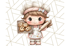 Cozy Cookie Village Clipart, Gingerbread Holiday PNG Product Image 5