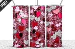 Lovely Hearts Tumbler Design | Valentine&#039;s Day Tumbler Wrap Product Image 2