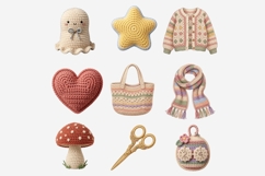 Crochet Club PNG Clipart Bundle Product Image 5