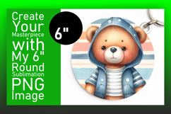 Charming Circle Design for Sublimation , Teddy Bear Product Image 1