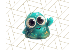 Slime Monster Clipart, Colorful Goo Graphics Png Product Image 5
