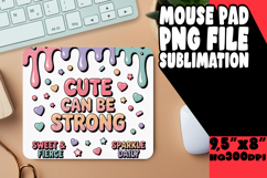 LUMINOUS mouse pad Gift Ideas, Girl Quote Product Image 1