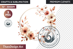 Romantic floral arrangements Clipart PNG, wedding flowers Product Image 1