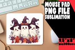 Watercolor Ghost Mouse Pad for Fall PNG Product Image 1