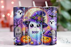Halloween Boo Tumbler Wrap | Sublimation | Tumblers Product Image 1
